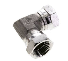 Racor Acodado 90deg G1'' Hembra Acero Inoxidable Alta Presión 60° Cono 150bar (2107.5psi) Hidráulico