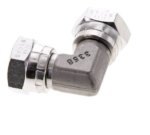 Racor Acodado 90deg G1/2'' Hembra Acero Inoxidable Alta Presión 60° Cono 300bar (4215.0psi) Hidráulico