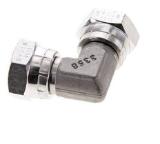 Racor Acodado 90deg G1/2'' Hembra Acero Inoxidable Alta Presión 60° Cono 300bar (4215.0psi) Hidráulico