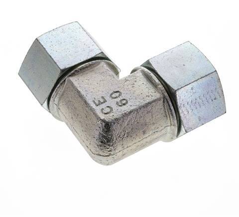 90deg Angled Fitting G1 1/2'' Female High Pressure Steel 60° Cone 125bar (1756.25psi) Hydraulic