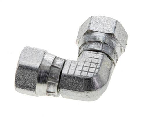 Racor acodado 90deg G1/8'' Hembra Acero alta presión 60° Cono 575bar (8078.75psi) Hidráulico