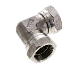 Racor Acodado 90deg G1 1/4'' Hembra Acero Inoxidable Alta Presión 60° Cono 150bar (2107.5psi) Hidráulico