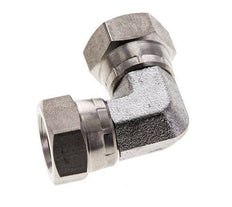 Racor Acodado 90deg G1/4'' Hembra Acero Inoxidable Alta Presión 60° Cono 575bar (8078.75psi) Hidráulico