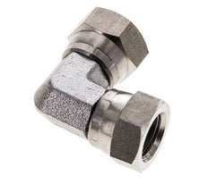 Racor Acodado 90deg G1/4'' Hembra Acero Inoxidable Alta Presión 60° Cono 575bar (8078.75psi) Hidráulico