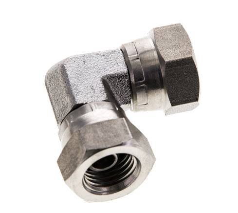 Racor Acodado 90deg G1/4'' Hembra Acero Inoxidable Alta Presión 60° Cono 575bar (8078.75psi) Hidráulico