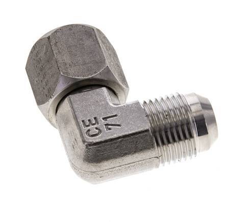 90deg JIC Angled Fitting UNF 7/8''-14 Male x Female Stainless Steel 210bar (2950.5psi)