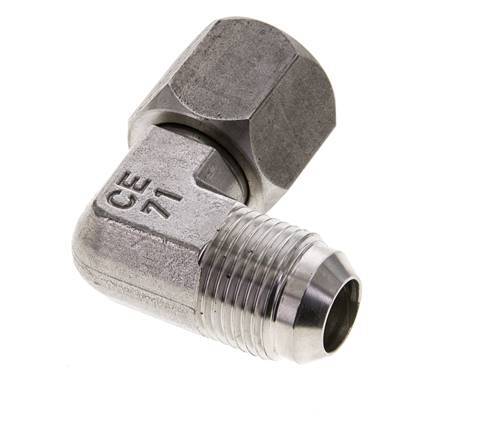 90deg JIC Angled Fitting UNF 7/8''-14 Male x Female Stainless Steel 210bar (2950.5psi)