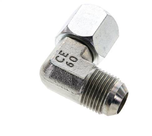 Racor acodado 90deg JIC UNF 7/8''-14 Macho x Hembra Acero 210bar (2950.5psi)