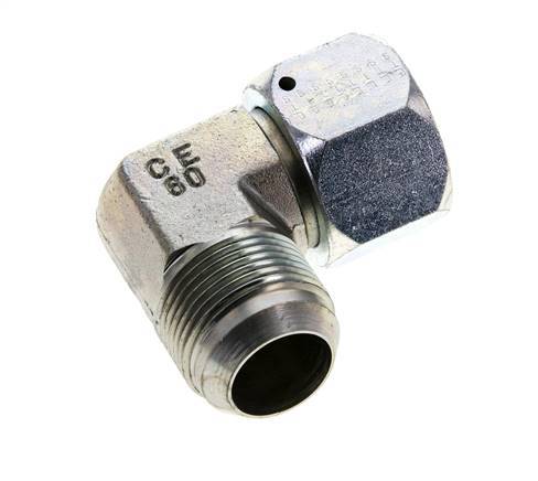 Racor acodado 90deg JIC UN 1-5/16''-12 Macho x Hembra Acero 170bar (2388.5psi)