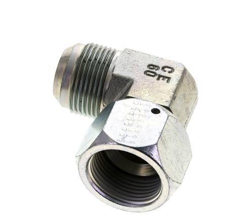 Racor acodado 90deg JIC UN 1-5/16''-12 Macho x Hembra Acero 170bar (2388.5psi)
