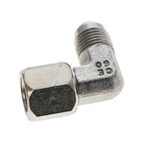Racor acodado 90deg JIC UNF 9/16''-18 Macho x Hembra Acero 275bar (3863.75psi)
