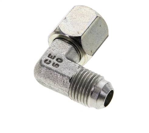 Racor acodado 90deg JIC UNF 9/16''-18 Macho x Hembra Acero 275bar (3863.75psi)