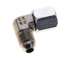 Racor acodado 90deg JIC UNF 1/2''-20 Macho x Hembra Acero 275bar (3863.75psi)