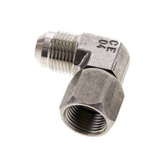 Racor acodado 90deg JIC UNF 3/4''-16 Macho x Hembra Acero inoxidable 275bar (3863.75psi)