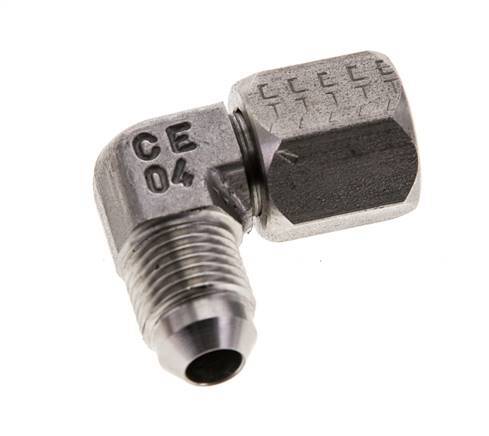 Racor acodado 90deg JIC UNF 1/2''-20 Macho x Hembra Acero inoxidable 275bar (3863.75psi)