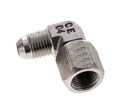 Racor acodado 90deg JIC UNF 1/2''-20 Macho x Hembra Acero inoxidable 275bar (3863.75psi)