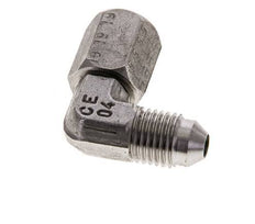 Racor acodado 90deg JIC UNF 7/16''-20 Macho x Hembra Acero inoxidable 310bar (4355.5psi)