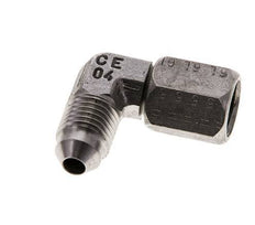 Racor acodado 90deg JIC UNF 7/16''-20 Macho x Hembra Acero inoxidable 310bar (4355.5psi)