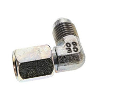 Racor acodado 90deg JIC UNF 7/16''-20 Macho x Hembra Acero 310bar (4355.5psi)