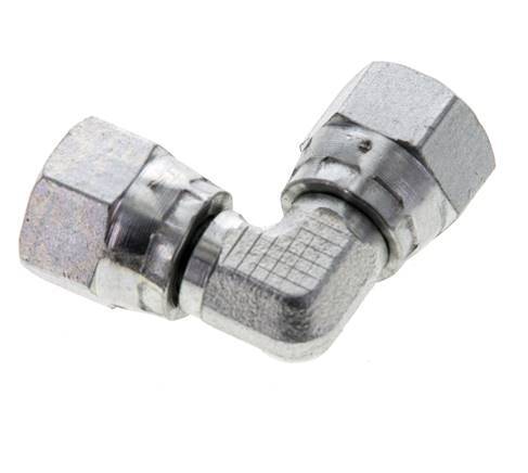Racor acodado 90deg JIC UNF 1/2''-20 Acero 275bar (3863.75psi)