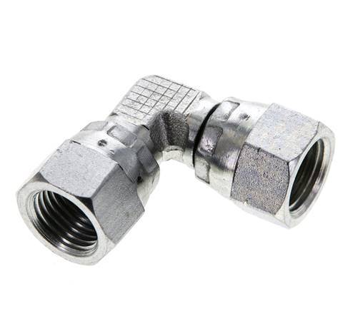 Racor acodado 90deg JIC UNF 1/2''-20 Acero 275bar (3863.75psi)