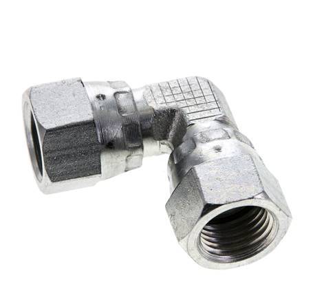 Racor acodado 90deg JIC UNF 1/2''-20 Acero 275bar (3863.75psi)