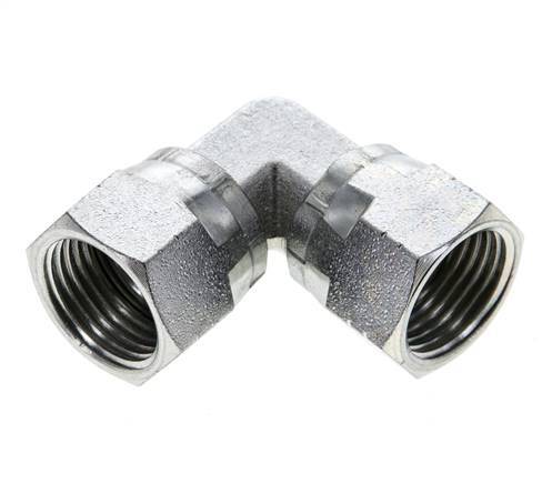90deg JIC Angled Fitting UNF 3/4''-16 Steel 275bar (3863.75psi)