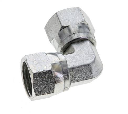 90deg JIC Angled Fitting UNF 3/4''-16 Steel 275bar (3863.75psi)