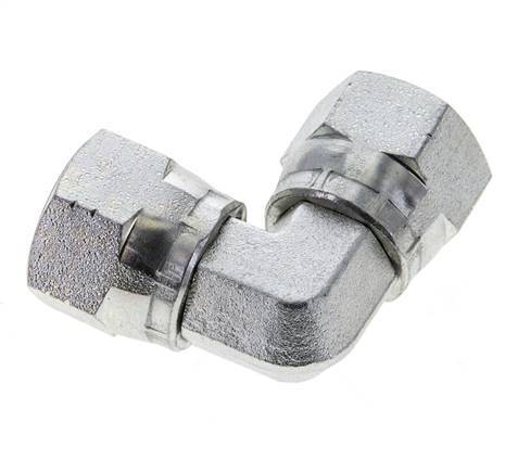 90deg JIC Angled Fitting UNF 3/4''-16 Steel 275bar (3863.75psi)