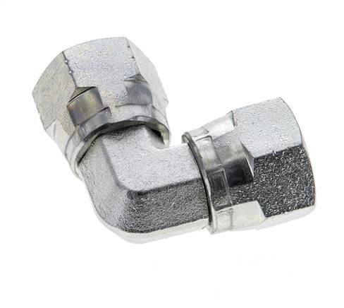 90deg JIC Angled Fitting UNF 3/4''-16 Steel 275bar (3863.75psi)