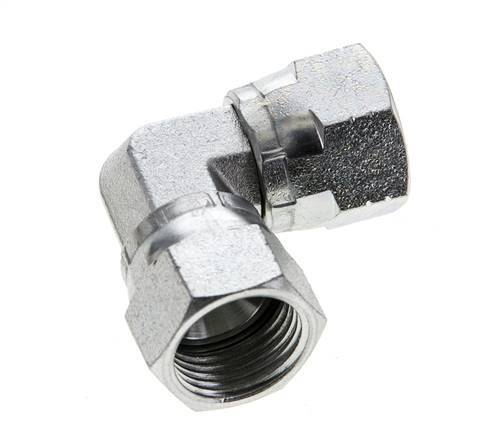 90deg JIC Angled Fitting UNF 3/4''-16 Steel 275bar (3863.75psi)