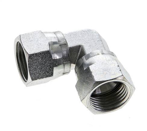 90deg JIC Angled Fitting UNF 3/4''-16 Steel 275bar (3863.75psi)