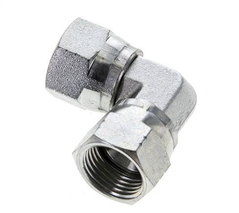 90deg JIC Angled Fitting UNF 3/4''-16 Steel 275bar (3863.75psi)