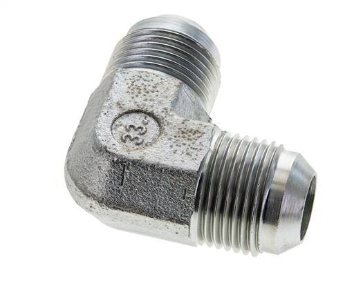 Racor acodado JIC 90deg UN 1-1/16''-12 Macho Acero 350bar (4917.5psi)