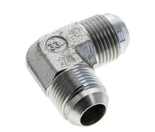 Racor acodado JIC 90deg UN 1-1/16''-12 Macho Acero 350bar (4917.5psi)