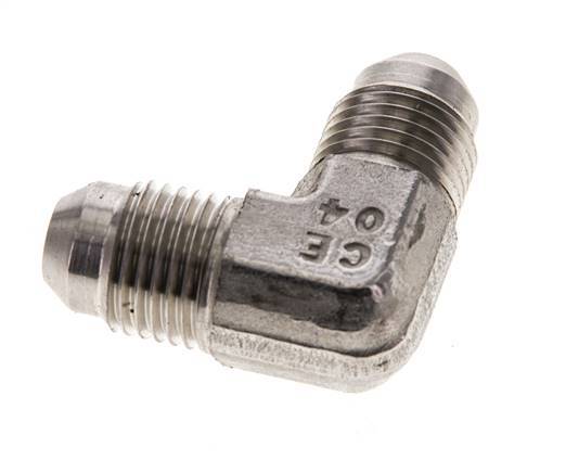 Racor acodado 90deg JIC UNF 1/2''-20 Macho Acero inoxidable 450bar (6322.5psi)