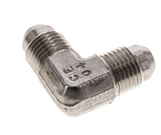 Racor acodado 90deg JIC UNF 1/2''-20 Macho Acero inoxidable 450bar (6322.5psi)