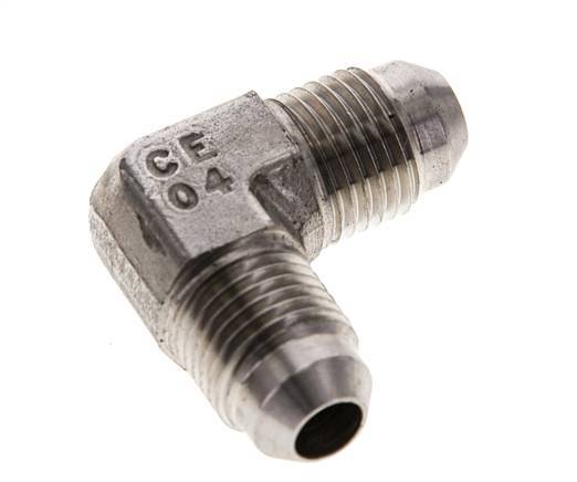 Racor acodado 90deg JIC UNF 1/2''-20 Macho Acero inoxidable 450bar (6322.5psi)