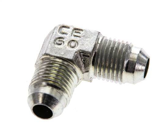 Racor acodado 90deg JIC UNF 1/2''-20 Macho Acero 450bar (6322.5psi)