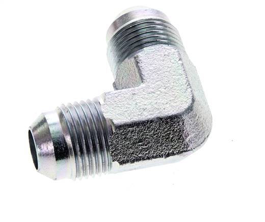 Racor acodado 90deg JIC UNF 3/4''-16 Macho Acero 350bar (4917.5psi)