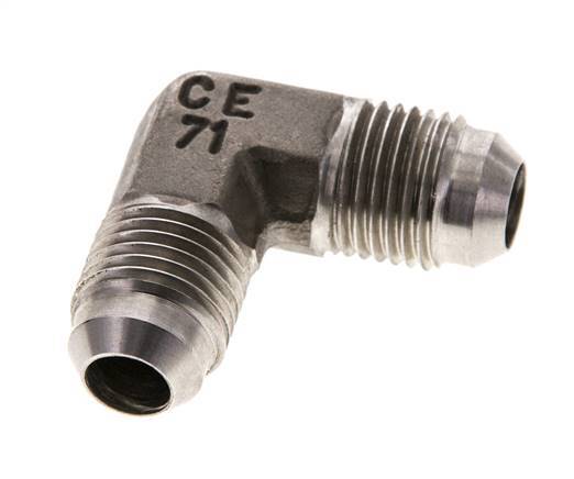 Racor acodado 90deg JIC UNF 9/16''-18 Macho Acero inoxidable 350bar (4917.5psi)