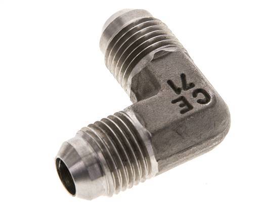 Racor acodado 90deg JIC UNF 9/16''-18 Macho Acero inoxidable 350bar (4917.5psi)