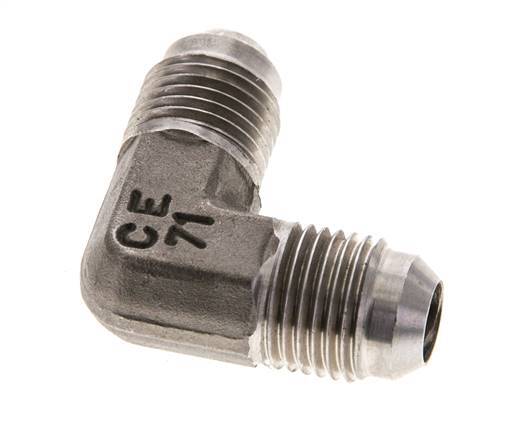 Racor acodado 90deg JIC UNF 9/16''-18 Macho Acero inoxidable 350bar (4917.5psi)