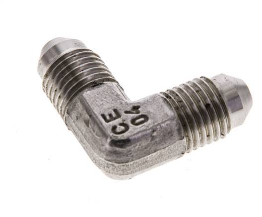 Racor acodado 90deg JIC UNF 7/16''-20 Macho Acero inoxidable 450bar (6322.5psi)
