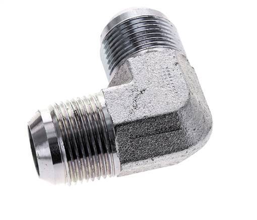 Racor acodado JIC 90deg UN 1-3/16''-12 Macho Acero 170bar (2388.5psi)