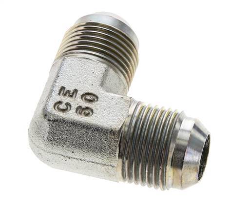 Racor acodado 90deg JIC UNF 7/8''-14 Macho Acero 350bar (4917.5psi)