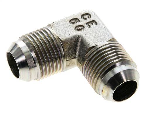 Racor acodado 90deg JIC UNF 7/8''-14 Macho Acero 350bar (4917.5psi)