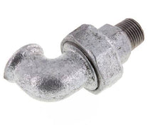 Conector acodado 90deg 1/2'' Macho R x Hembra Rp Hierro fundido Sello cónico 25bar (351.25psi)