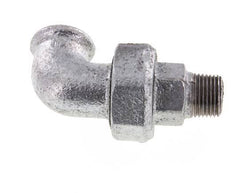 Conector acodado 90deg 1/2'' Macho R x Hembra Rp Hierro fundido Sello cónico 25bar (351.25psi)