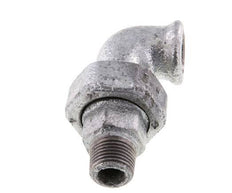 Conector acodado 90deg 1/2'' Macho R x Hembra Rp Hierro fundido Sello cónico 25bar (351.25psi)